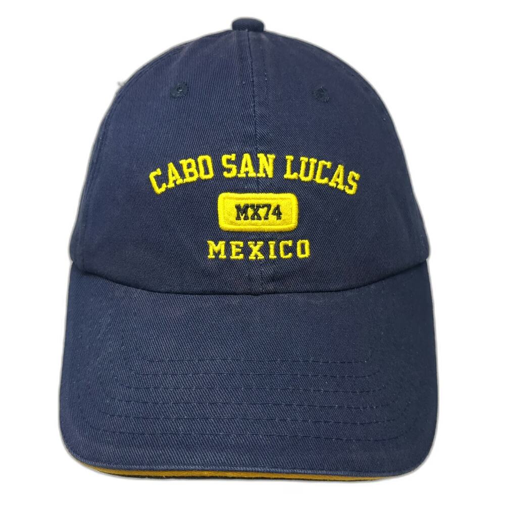 Caribbean Side Cabo San Lucas Mexico Hat Blue One Size Baseball Cap Slideback
